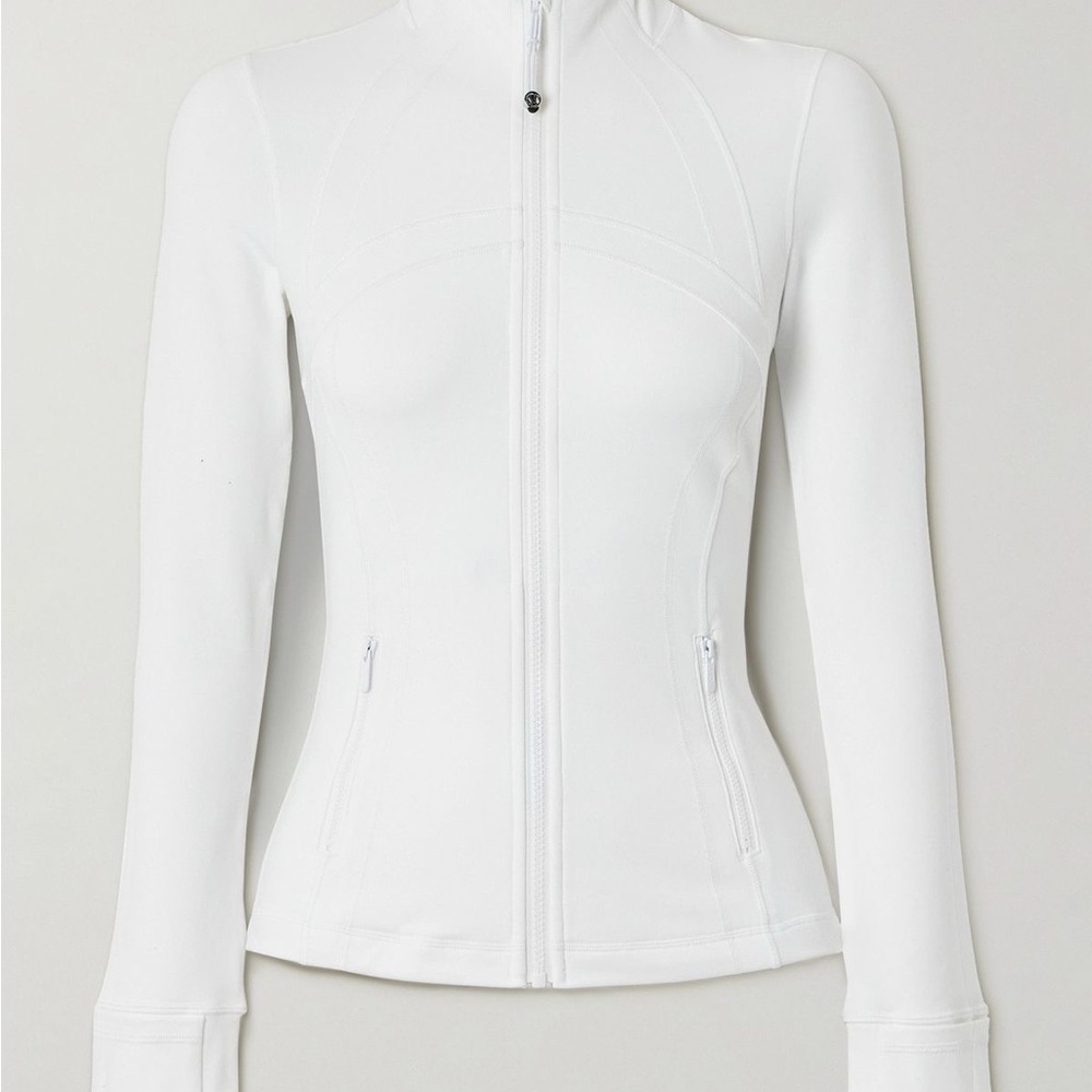 lululemon athletica White Fitted Zip-Up Jacket